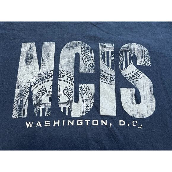 NCIS Washington DC Navy Blue Logo Crew Neck Short Sleeve Unisex size M - Picture 2 of 3